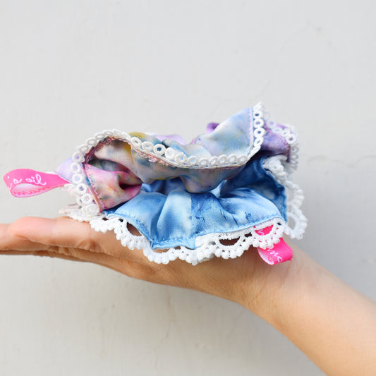 Hand-dyed Silk Scrunchies